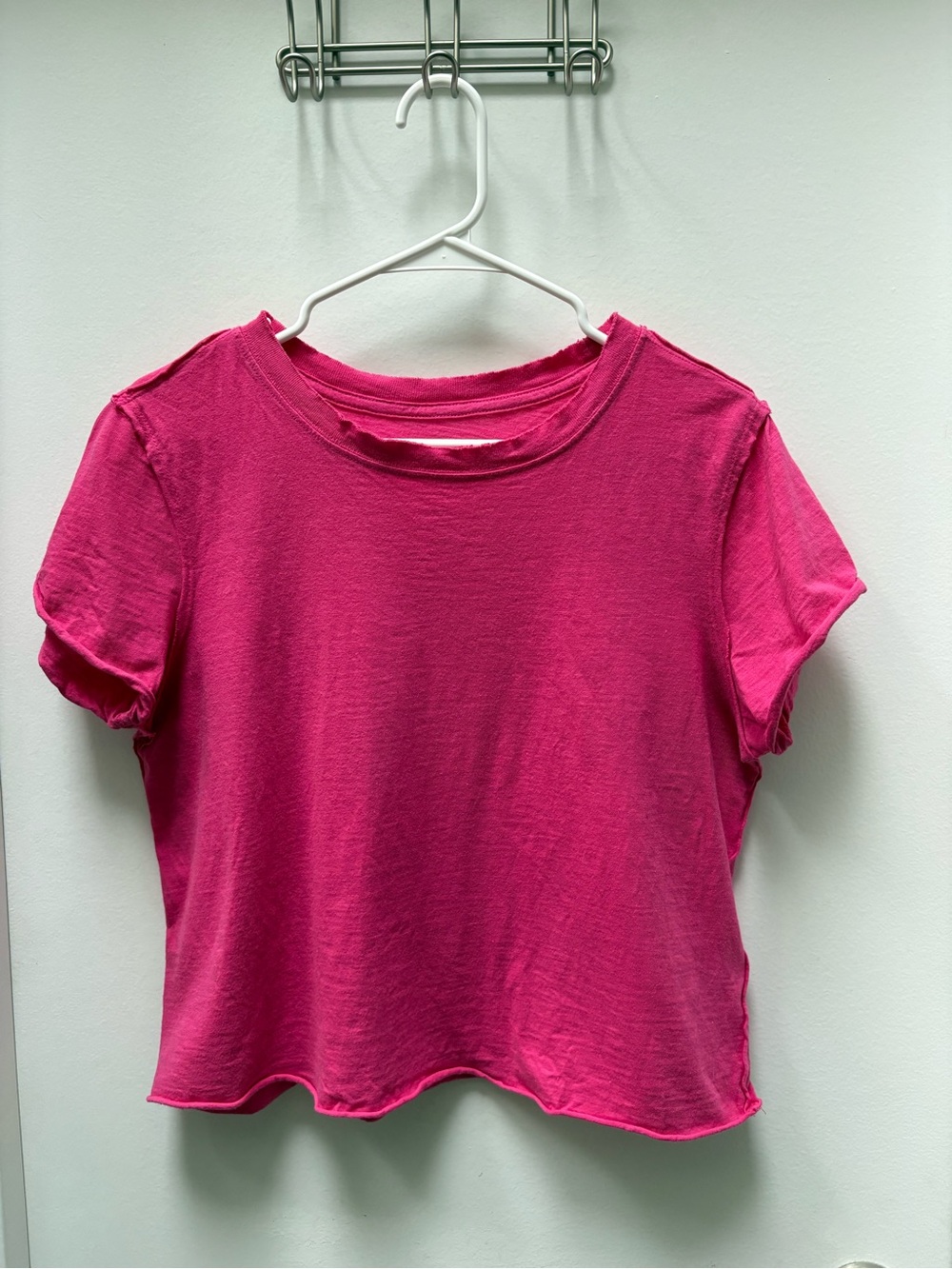 Anthropologie Maeve Fuchsia Short Sleeve Tee